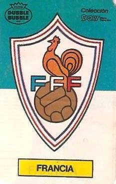 Mundial 1986. Escudo Francia (Francia). Ediciones Dubble Dubble.