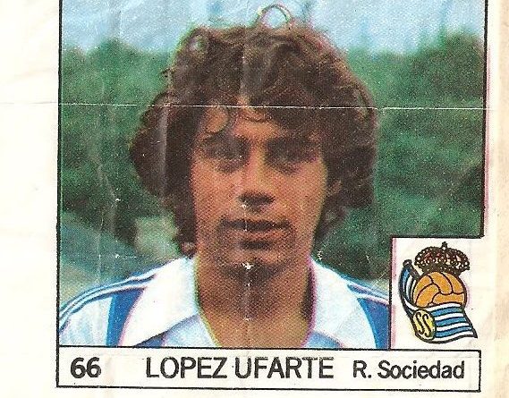 Super Cromos Los Mejores del Mundo (1981). López Ufarte (Real Sociedad). Chicle Fútbol Boomer.