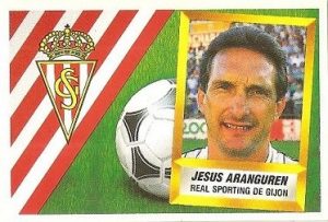 Liga 88-89. Aranguren (Real Sporting de Gijón). Ediciones Este.