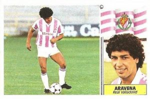 Liga 86-87. Aravena (Real Valladolid). Ediciones Este.