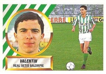 Liga 88-89. Valentín (Real Betis). Ediciones Este.