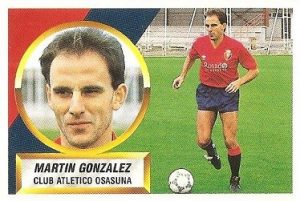 Liga 88-89. Martín González (Club Atlético Osasuna). Ediciones Este.