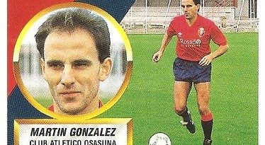 Liga 88-89. Martín González (Club Atlético Osasuna). Ediciones Este.