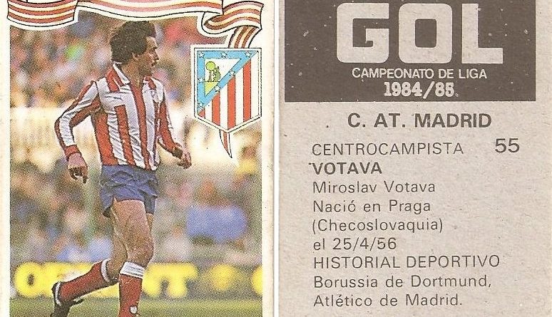 Gol. Campeonato de Liga 1984-85. Votava (Atlético de Madrid). Editorial Maga.