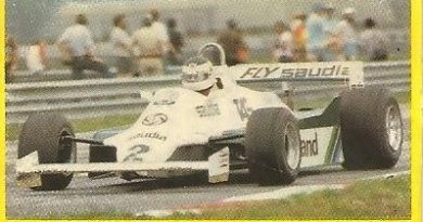 Grand Prix Ford 1982. Carlos Reutemann (Williams). (Editorial Danone).