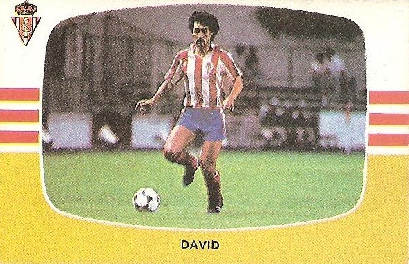 Liga 84-85. David (Real Sporting de Gijón). Cromos Cano.