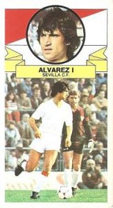 Liga 85-86. Álvarez I (Sevilla C.F.). Ediciones Este.
