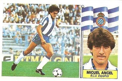 Liga 86-87. Miguel Ángel (R.C.D. Español). Ediciones Este.