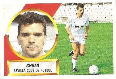 Liga 88-89. Cholo (Sevilla C.F.). Ediciones Este.