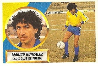 Liga 88-89. Mágico González (Cádiz C.F.). Ediciones Este.