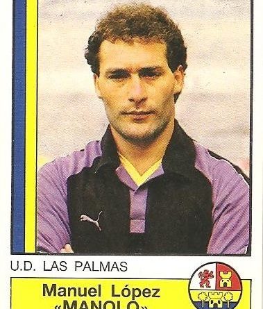 Fútbol 87. Manolo (U.D. Las Palmas). Ediciones Panini.