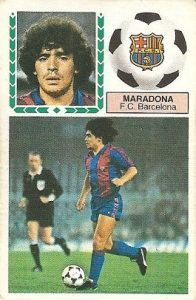Liga 83-84. Maradona (F.C. Barcelona). Ediciones Este.