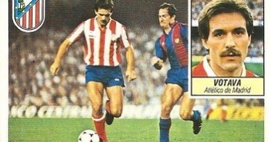Liga 84-85. Votava (Atlético de Madrid). Ediciones Este.