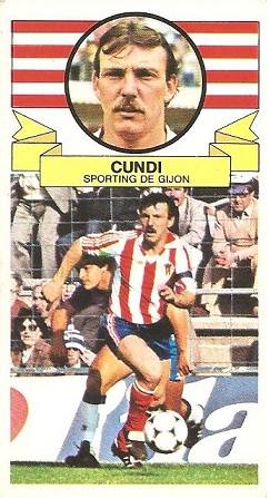 Liga 85-86. Cundi (Real Sporting de Gijón). Ediciones Este.