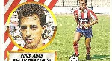 Liga 88-89. Chus Abad (Coloca por Cabrera) (Real Sporting de Gijón). Ediciones Este.