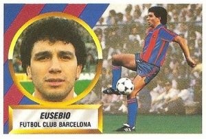 Liga 88-89. Eusebio (F.C. Barcelona). Ediciones Este.