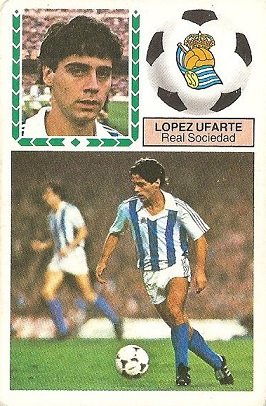 Liga 83-84. López Ufarte (Real Sociedad). Ediciones Este.
