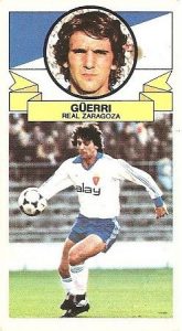 Liga 85-86. Güerri (Real Zaragoza). Ediciones Este.