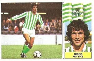 Liga 86-87. Diego (Real Betis). Ediciones Este.