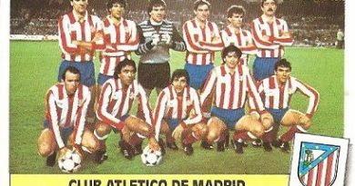 Liga 86-87. Alineación Atlético de Madrid (Atlético de Madrid). Ediciones Este.