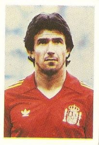 Eurocopa 1984. Juanito (España) Editorial Fans Colección.