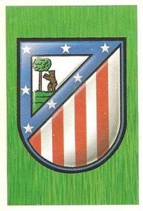Liga 88-89. Escudo Atlético de Madrid (Atlético de Madrid). Ediciones Este.