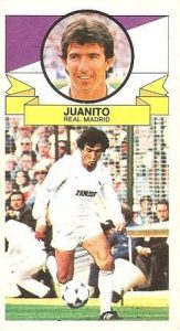 Liga 85-86. Juanito (Real Madrid). Ediciones Este.