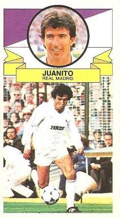 Liga 85-86. Juanito (Real Madrid). Ediciones Este.