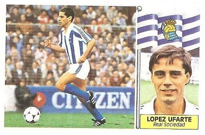 Liga 86-87. López Ufarte (Real Sociedad). Ediciones Este.