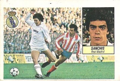 Liga 84-85. Sanchís (Real Madrid). Ediciones Este.