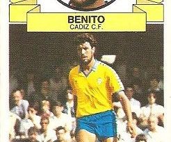 Liga 85-86. Benito (Cádiz C.F.). Ediciones Este.
