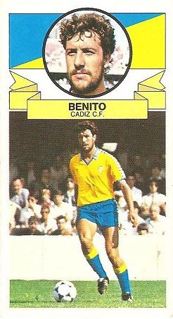 Liga 85-86. Benito (Cádiz C.F.). Ediciones Este.