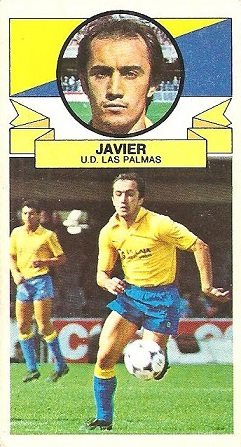 Liga 85-86. Javier (U.D. Las Palmas). Ediciones Este.