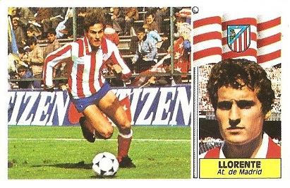 Liga 86-87. Llorente (Atlético de Madrid). Ediciones Este.