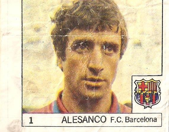 Super Cromos Los Mejores del Mundo (1981). Alexanco (F.C. Barcelona). Chicle Fútbol Boomer.
