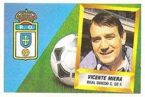 Liga 88-89. Vicente Miera (Real Oviedo). Ediciones Este.
