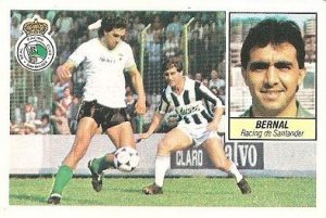 Liga 84-85. Bernal (Racing de Santander). Ediciones Este.