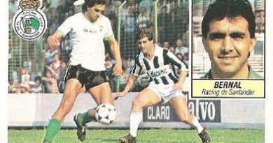 Liga 84-85. Bernal (Racing de Santander). Ediciones Este.