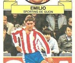 Liga 85-86. Emilio (Real Sporting de Gijón). Ediciones Este.
