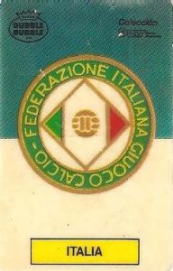 Mundial 1986. Escudo Italia (Italia). Ediciones Dubble Dubble.