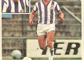 Liga 81-82. Sánchez Vallés (Real Valladolid). Ediciones Este.