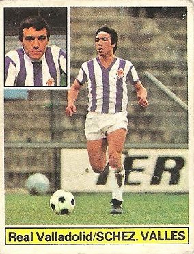 Liga 81-82. Sánchez Vallés (Real Valladolid). Ediciones Este.