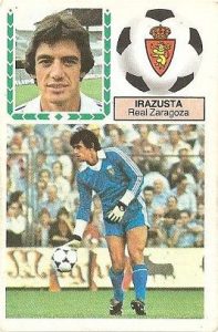 Liga 83-84. Irazusta (Real Zaragoza). Ediciones Este.