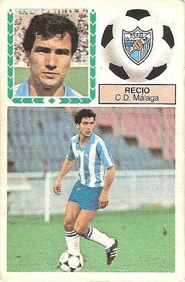 Liga 83-84. Recio (C.D. Málaga). Ediciones Este. Ediciones Este.