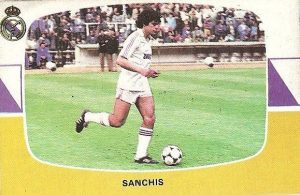 Liga 84-85. Sanchís (Real Madrid). Cromos Cano.