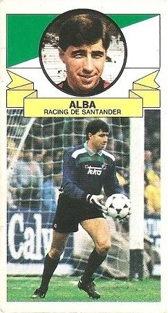 Liga 85-86. Alba (Racing de Santander). Ediciones Este.