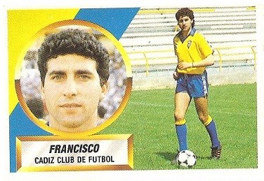 Liga 88-89. Francisco (Cádiz C.F.). Ediciones Este.