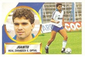 Liga 88-89. Juanito (Real Zaragoza). Ediciones Este.