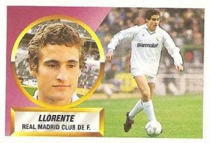 Liga 88-89. Llorente (Real Madrid). Ediciones Este.