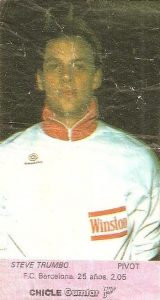 Liga Baloncesto 1985-1986. Trumbo (F.C. Barcelona). Chicle Gumtar.